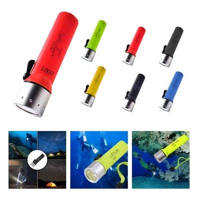 Waterproof Long Range Diving Flashlight