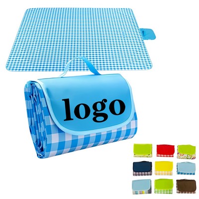 Portable Foldable Outdoor Picnic Mat With Waterproof Backing