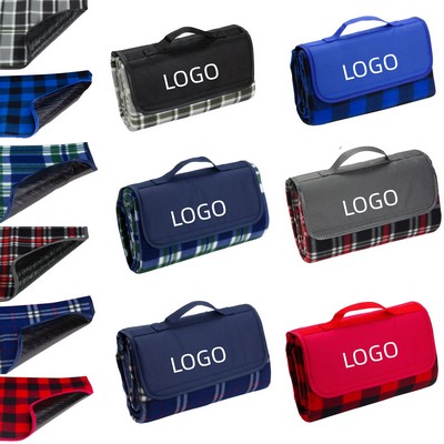 Plaid Fleece Picnic Mat
