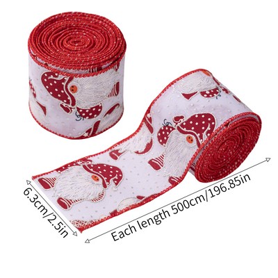 Christmas Colorful Ribbon Holiday Tree Gift Wrap Decorative Tape