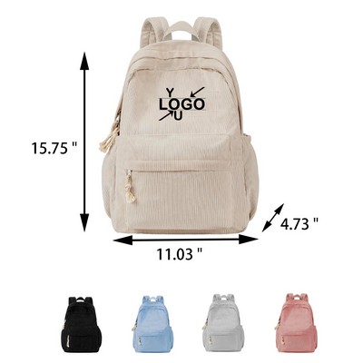 Oversized Corduroy Backpack