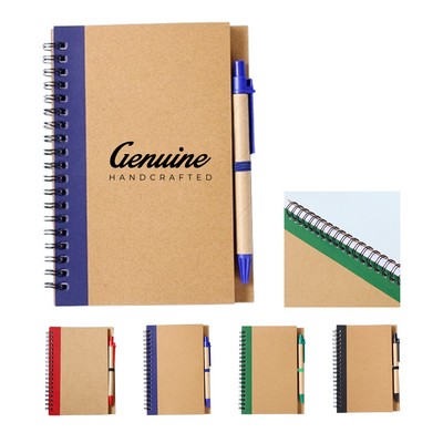 Spiral Meeting Notebook with Pen