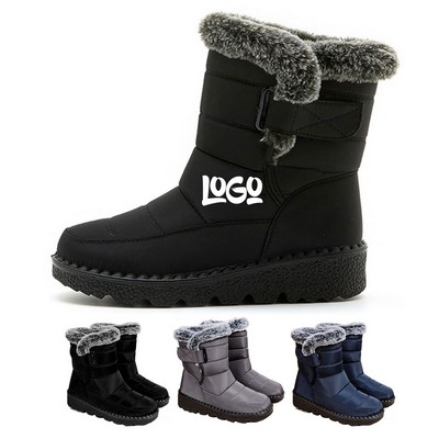Women's thick-soled winter warm snow boots
