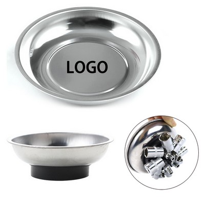 3" Round Stainless Steel Magnetic Part Bowl