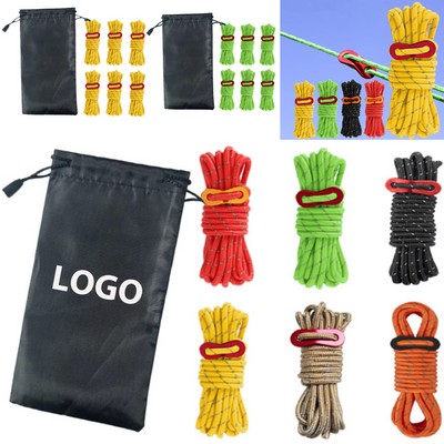 13' High-Visibility Outdoor Safety Rope, 6-Piece Set