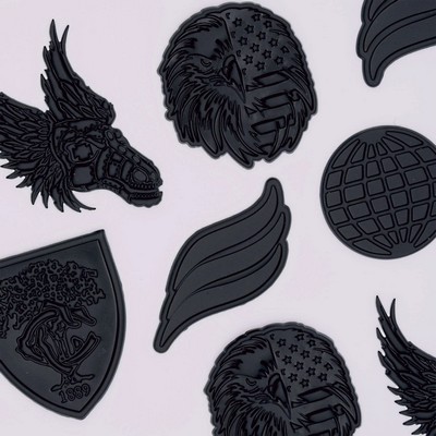 Matte Black Flex Patches