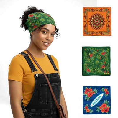 Premium 110GSM Cotton Digital Bandanna