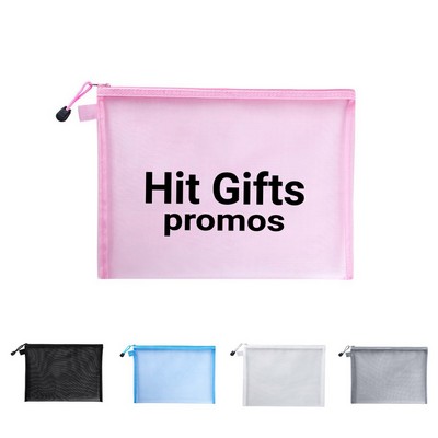 A5 Mesh Zip Storage Pocket