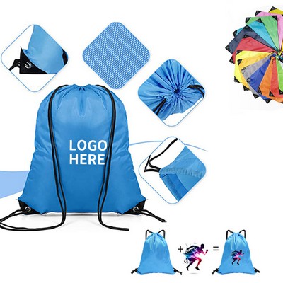 Compact Adjustable Drawstring Backpack