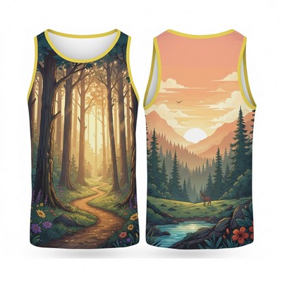 Custom Dye Sub Birdseye Mesh Tank Top