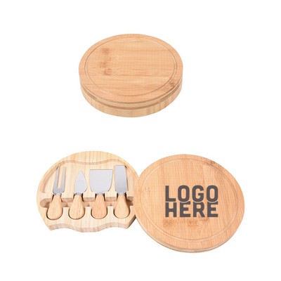 Eco-Friendly Large Rotating Bamboo Charcuterie Board