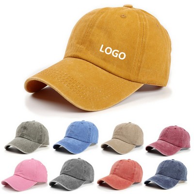 Vintage Washed Distressed Baseball Cap