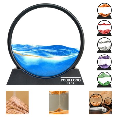 Round Dynamic Sand Art Display
