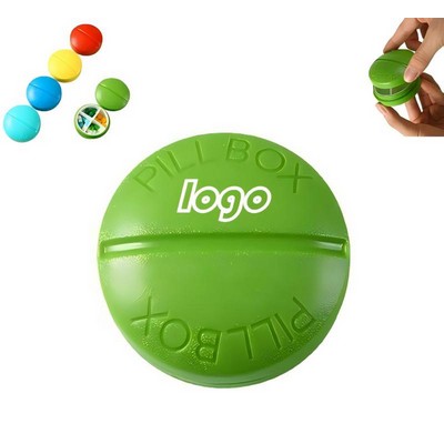 Portable Round Moisture-Proof Pill Box
