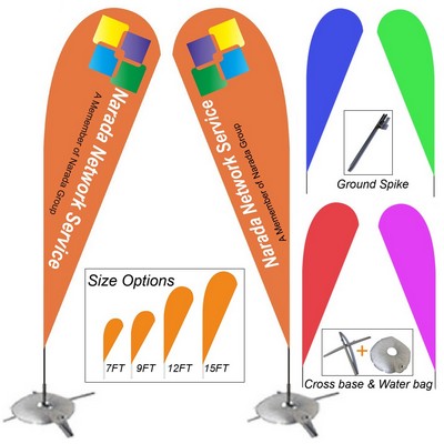 Teardrop Table Top Flag- 7' 9' 12' 15'