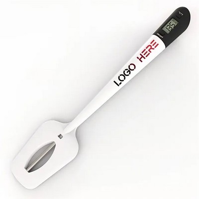 Heat-Resistant Silicone 2-in-1 Scraper and Digital Food Thermometer