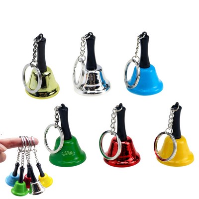 Christmas Wedding Dinner Party Mini Metal Hand Bell Keychain