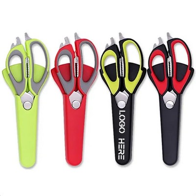 Detachable Stainless Steel Magnetic Refrigerator Mount Kitchen Scissors
