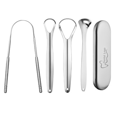 Stainless Steel Tongue Cleaner Set