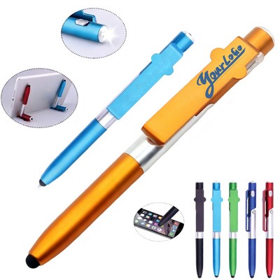 4-in-1 Stylus Ballpoint Stand Pen