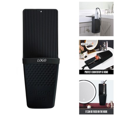 Silicone Suction Cup Heat Resistant Styling Tool Bag