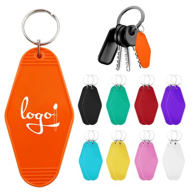 Full Color Hotel Keychain With Key Ring