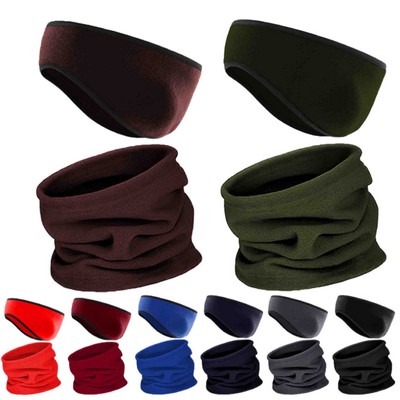 Ear Warmer Headband Face Mask Fleece Neck Gaiter