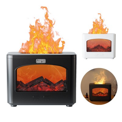 ABS Flame Humidifier Fireplace Aromatherapy Diffuser