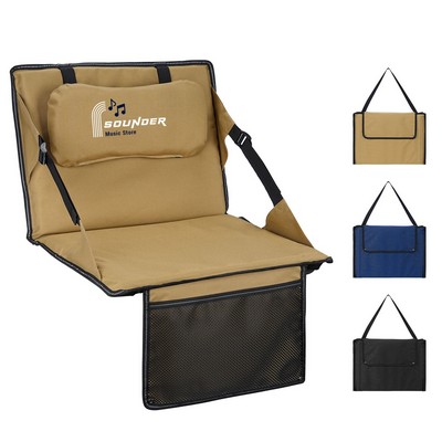Foldable Stadium Seat With Cushion Support