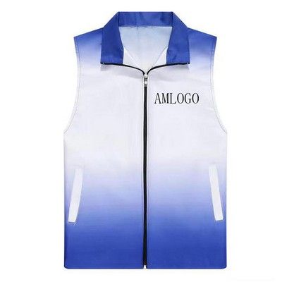Personalized Gradient Windbreaker Vest