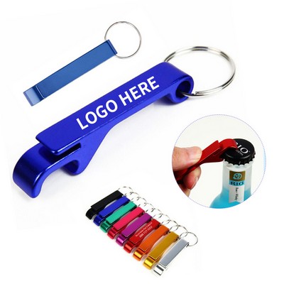 Aluminum Alloy Bottle Opener Keychain
