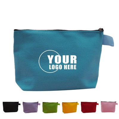 Canvas Travel Cosmetic Pouch