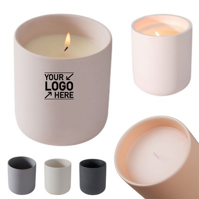 Minimalist Ceramic Candle Jar Holder