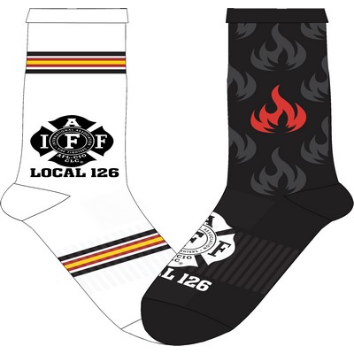 Custom Athletic Crew Rib Sock