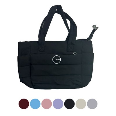 Lightweight Fluffy Office Laptop Zipper Tote