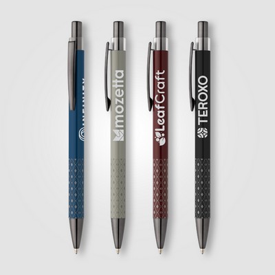 Norin Recycled Aluminum Printed Grip Pen - Laser