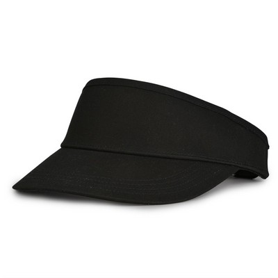 High Crown Cotton Twill Slide Buckle Visor