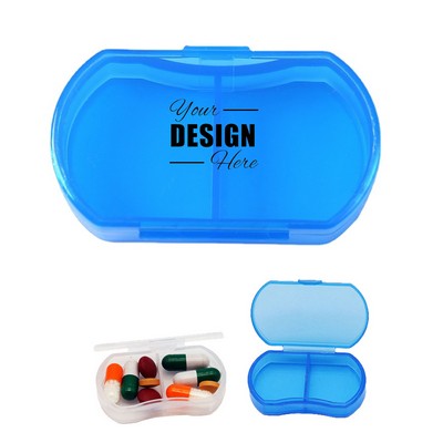 Dual Compartments Mini Pill Box