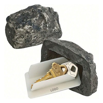 Faux Rock Key Hider Realistic Stone Spare Key Secret Compartment Weatherproof Outdoor Decorative
