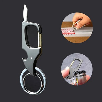 Multi-function Bottle Opener Key Ring