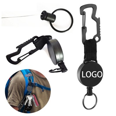 Retractable Badge Holder Reel With Belt Clip
