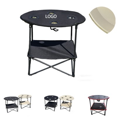 Round Portable Camping Table
