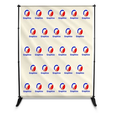 8' x 8' Step and Repeat Vinyl Backdrop (Double Sided)