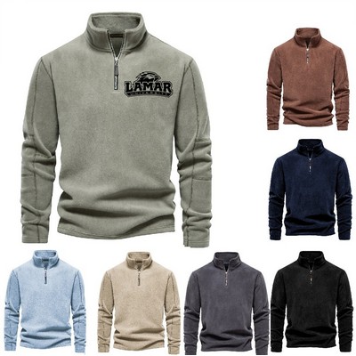 Men Quarter Zip Up Pullover