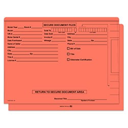 FileRight™ Orange Color Code Deal Jacket Folder