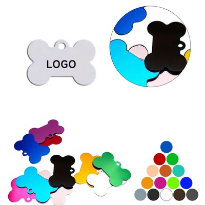 Bone Shape Metal Pet ID Tags