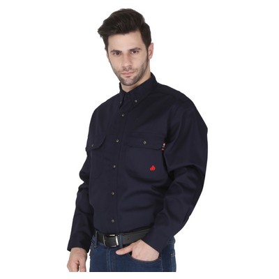 Forge FR MFRLB2PS024 MEN'S FR SOLID BUTTON SHIRT