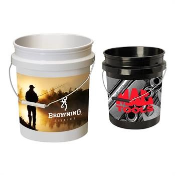 5 Gallon Custom Bucket w/Metal Handle