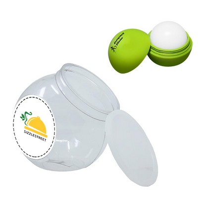 Large Fish Bowl with -OS Round Lip Balm