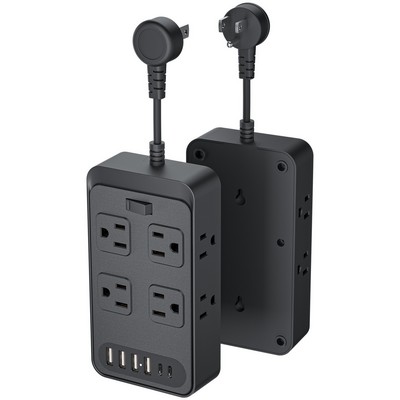 14-in-1 Charging Station with 8 AC Outlets 4 USB-A & 2 USB-C Ports